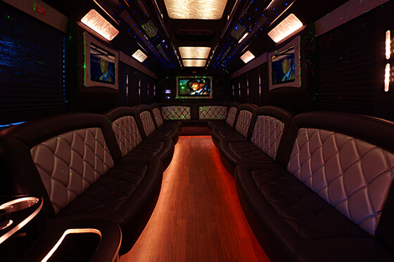 Ample party bus rental