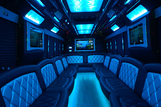 Party Bus with stereo speakers